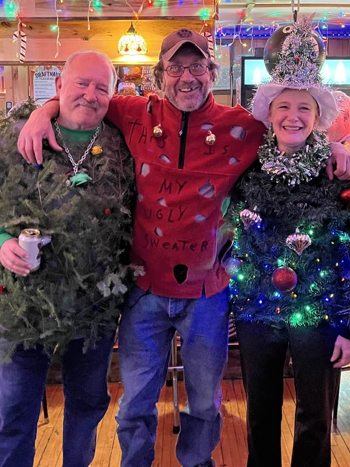Ugly Sweater Winners – Tom Biasi, Mike from Mellen and Sandy